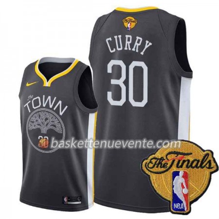 Maillot Basket Golden State Warriors Stephen Curry 30 Black Town 2018 NBA Finals Nike Swingman - Homme